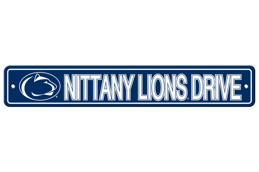 Penn State Nittany Lions Sign 4x24 Plastic Street Sign