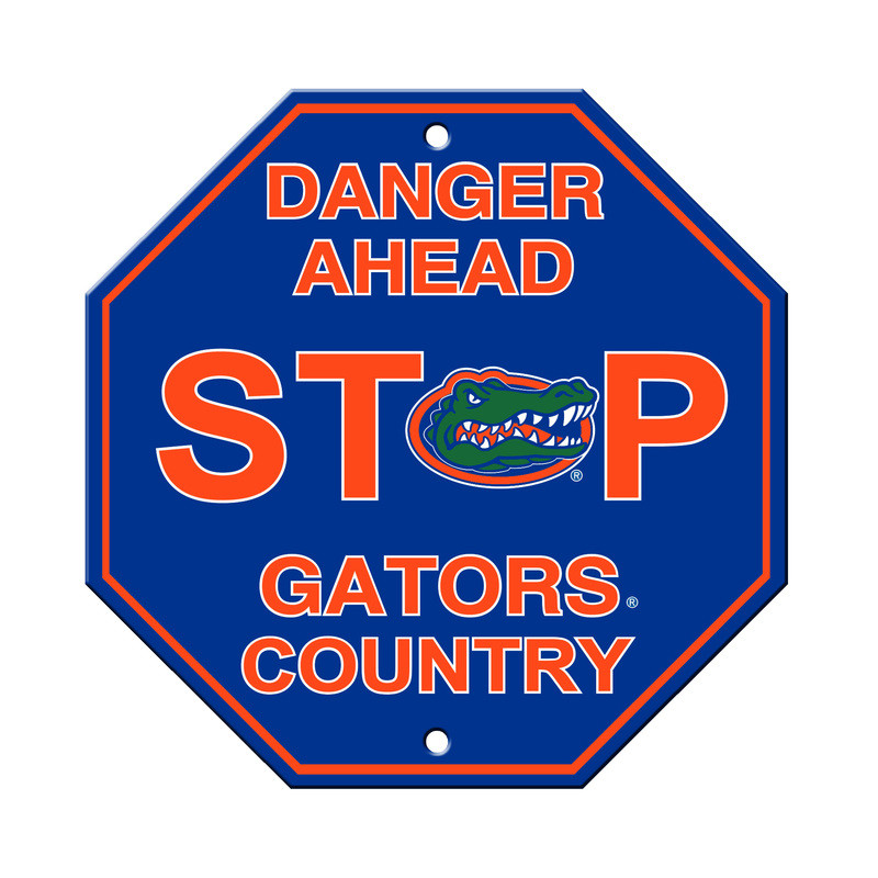 Florida Gators Sign 12x12 Plastic Stop Sign