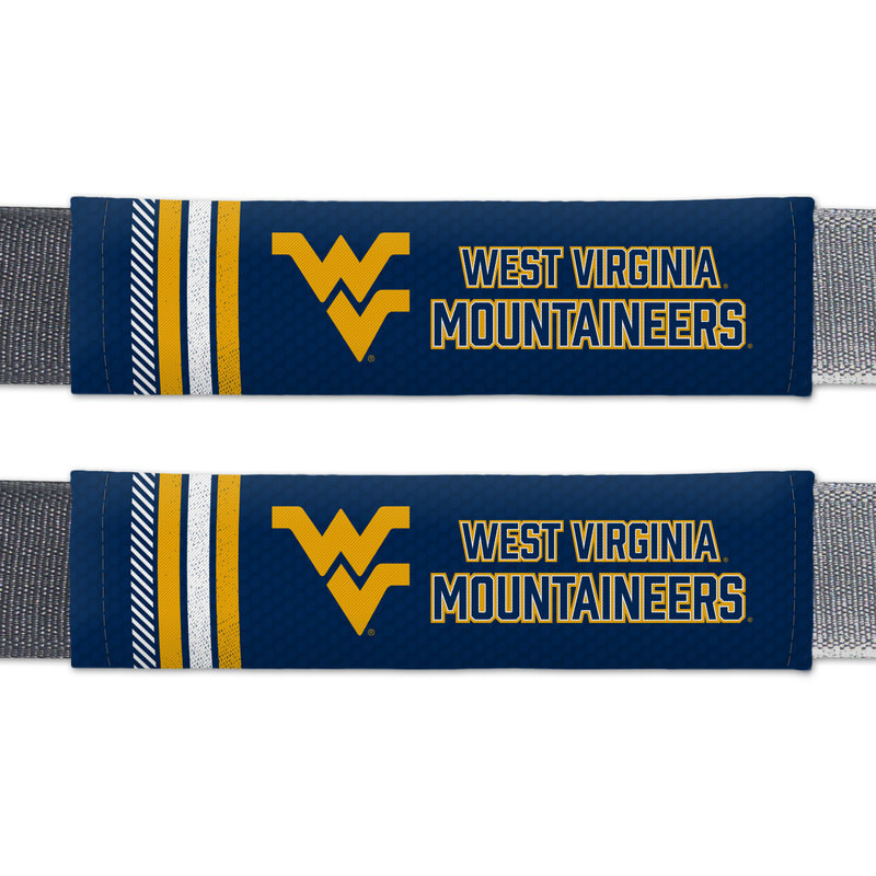 West Virginia Mountaineers Seat Belt Pads Rally Design