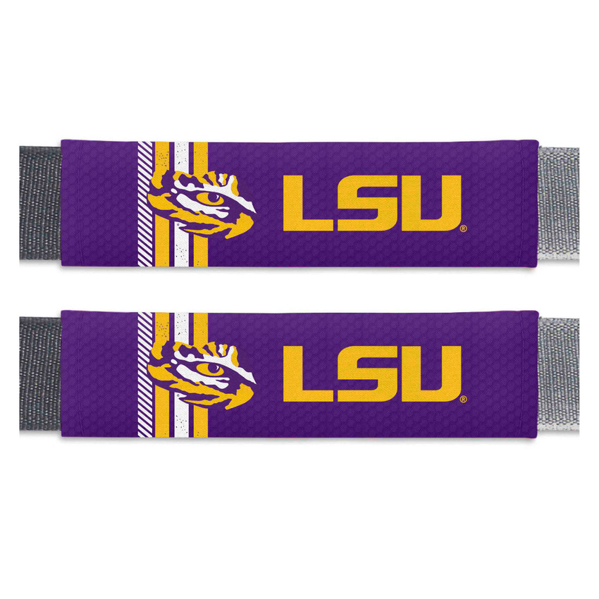 LSU Tigers Seat Belt Pads Rally Design