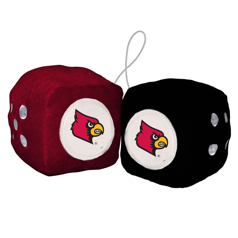 Louisville Cardinals Fuzzy Dice