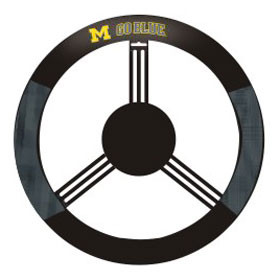Michigan Wolverines Steering Wheel Cover Mesh Style