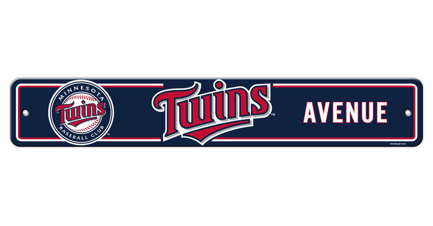 Minnesota Twins Sign 4x24 Plastic Street Sign Alternate