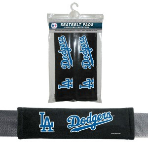 Los Angeles Dodgers Seat Belt Pads Velour