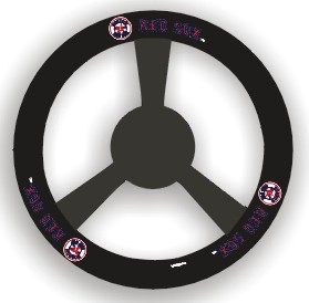 Boston Red Sox Steering Wheel Cover Leather