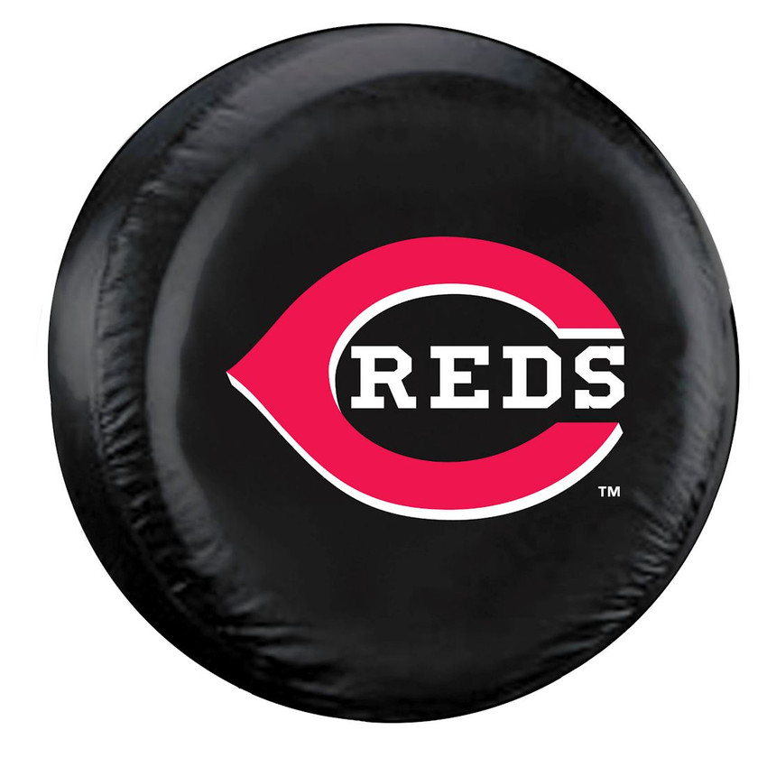 Cincinnati Reds Tire Cover Standard Size Black