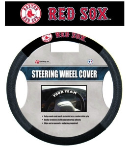 Boston Red Sox Steering Wheel Cover Mesh Style