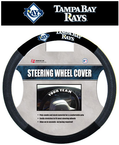 Tampa Bay Rays Steering Wheel Cover Mesh Style