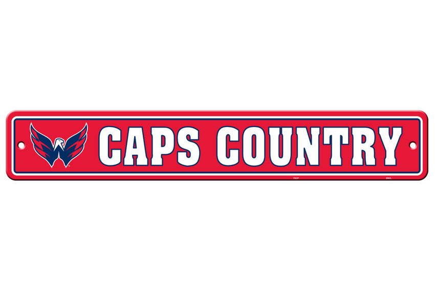 Washington Capitals Sign 4x24 Plastic Street Sign