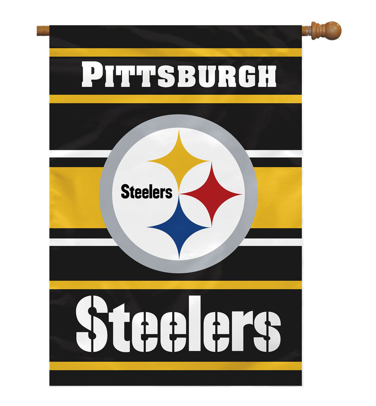 Pittsburgh Steelers Banner 28x40 House Flag Style 2 Sided