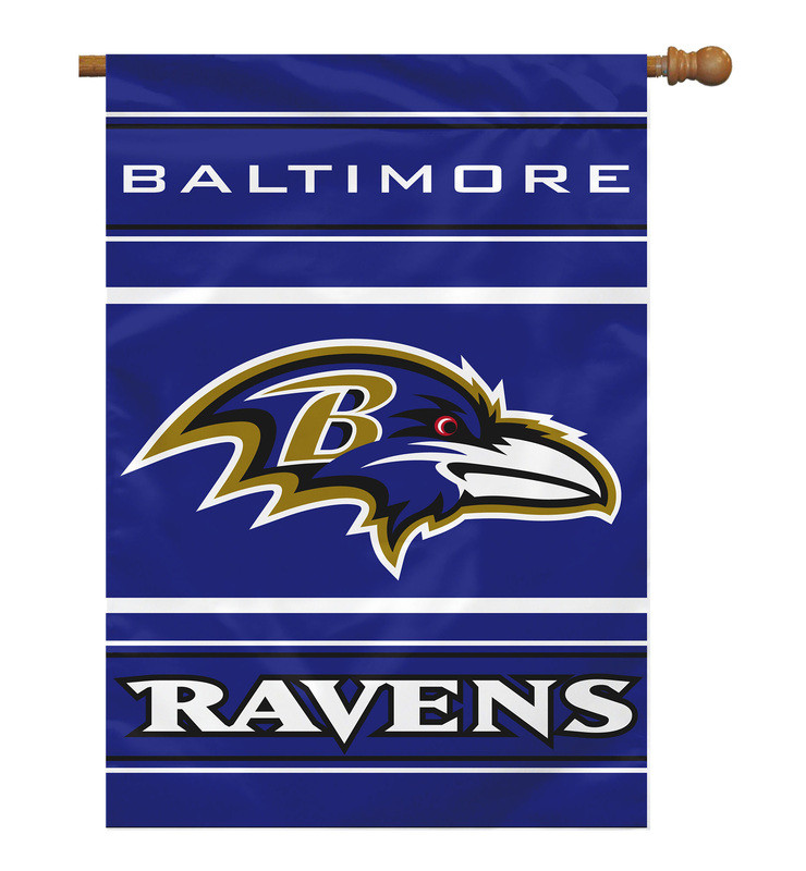 Baltimore Ravens Banner 28x40 House Flag Style 2 Sided