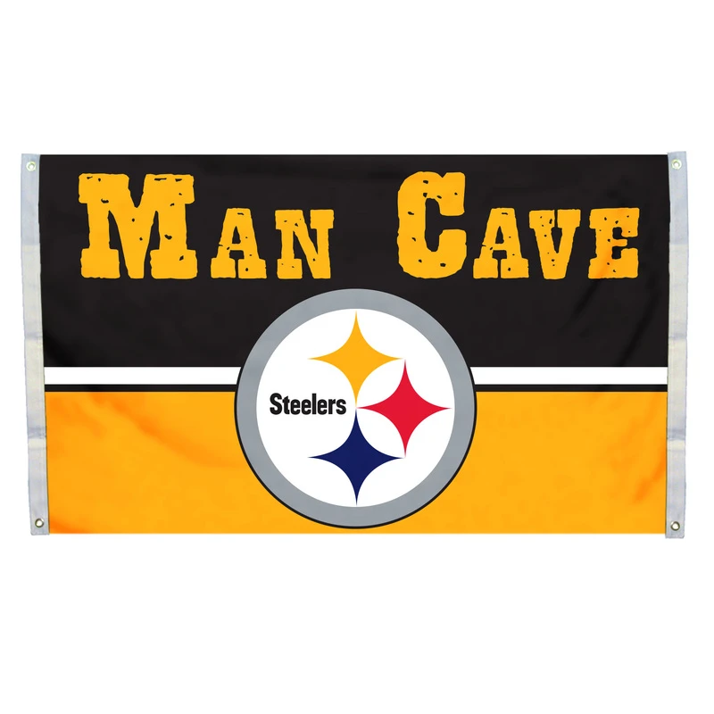 Pittsburgh Steelers Flag 3x5 Man Cave