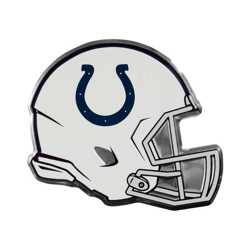 Indianapolis Colts Embossed Helmet Emblem Horseshoe Primary Logo Blue