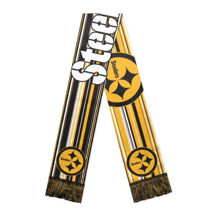 Pittsburgh Steelers Hyper Stripe Big Logo Scarf