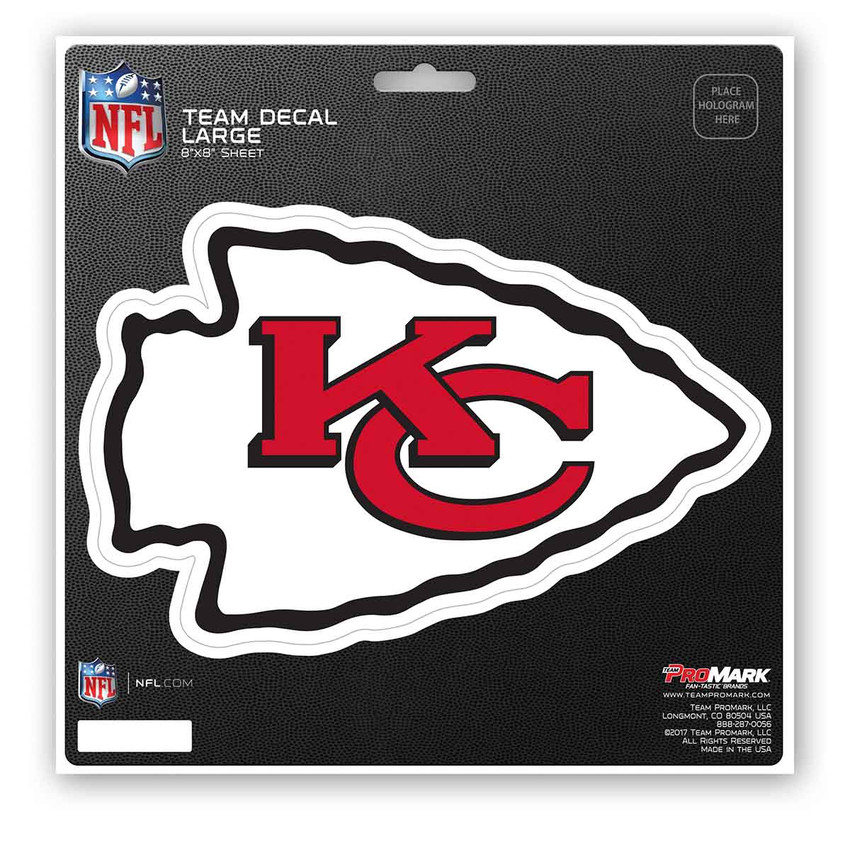 Kansas City Chiefs Large Decal Sticker KC Arrow Primary Logo