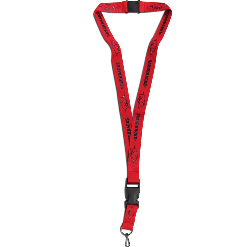 Arkansas Razorbacks Lanyard Keychain ID Holder NCAA Fan Accessory