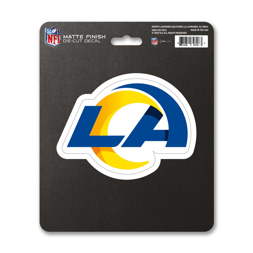 Los Angeles Rams Matte Decal "Ram Head" Logo Blue