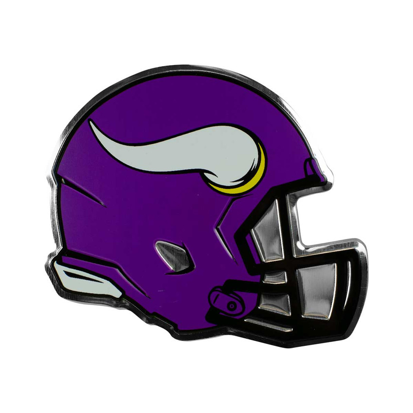Minnesota Vikings Embossed Helmet Emblem "Viking Horn Helmet" Logo