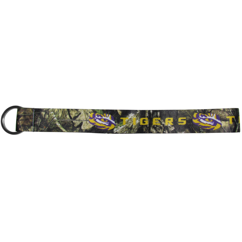 LSU Tigers Lanyard Keychain ID Holder NCAA Fan Accessory Key Chain, Mossy Oak