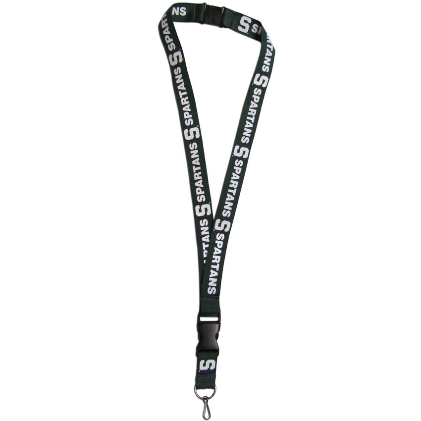 Michigan State Spartans Lanyard Keychain ID Holder NCAA Fan Accessory