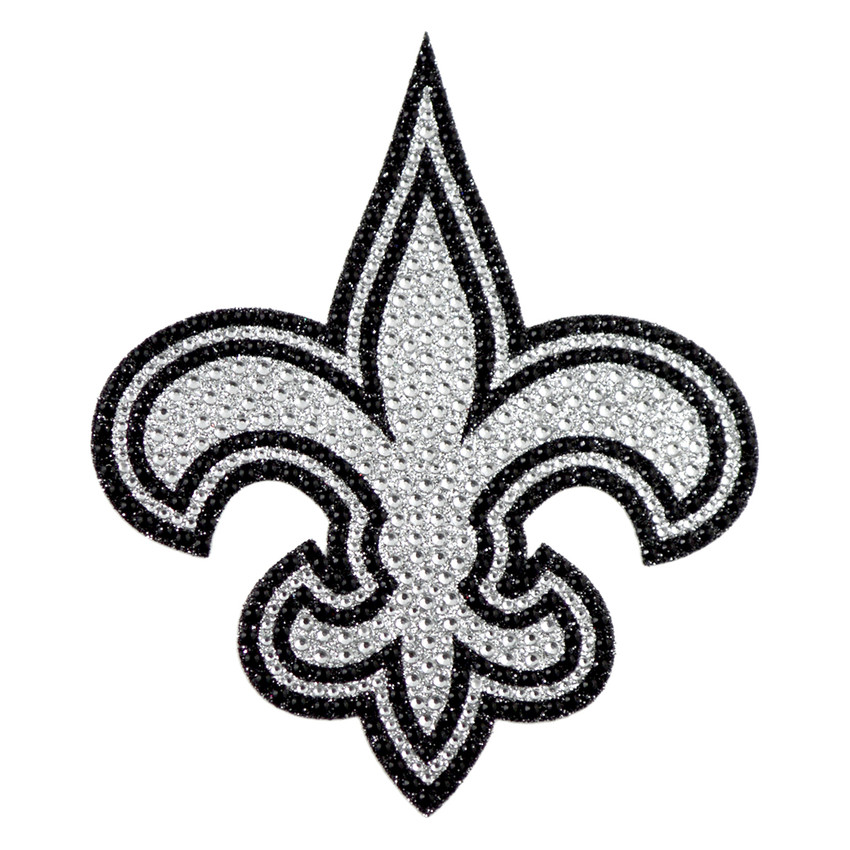 New Orleans Saints Bling Decal "Fluer-De-Lis" Primary Logo