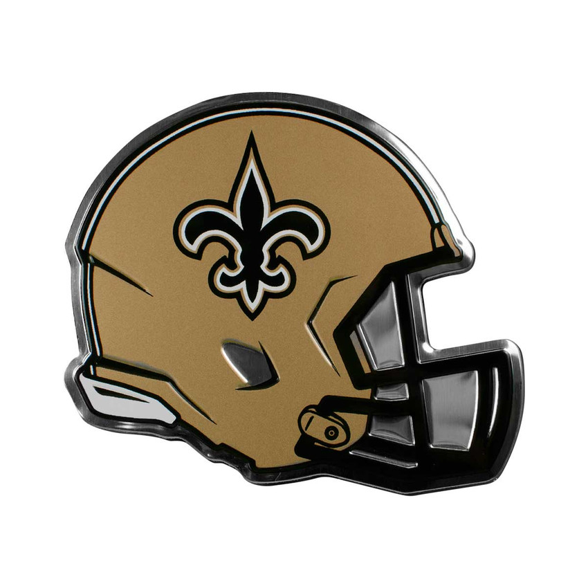 New Orleans Saints Embossed Helmet Emblem "Fluer-De-Lis" Logo