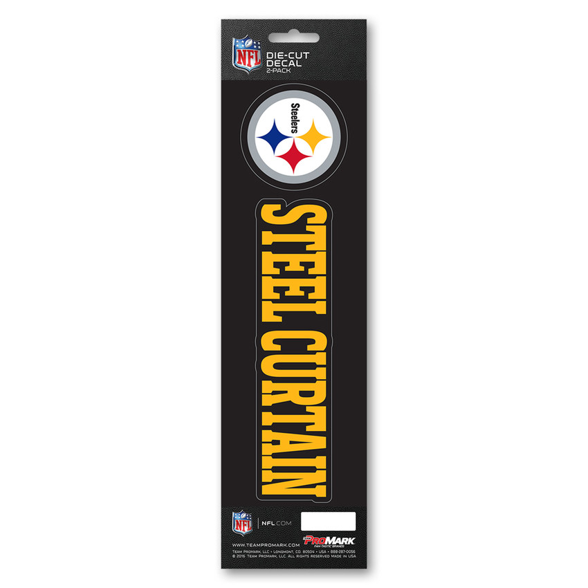 Pittsburgh Steelers Team Slogan Decal Primary Logo & Team Slogan Multi Color