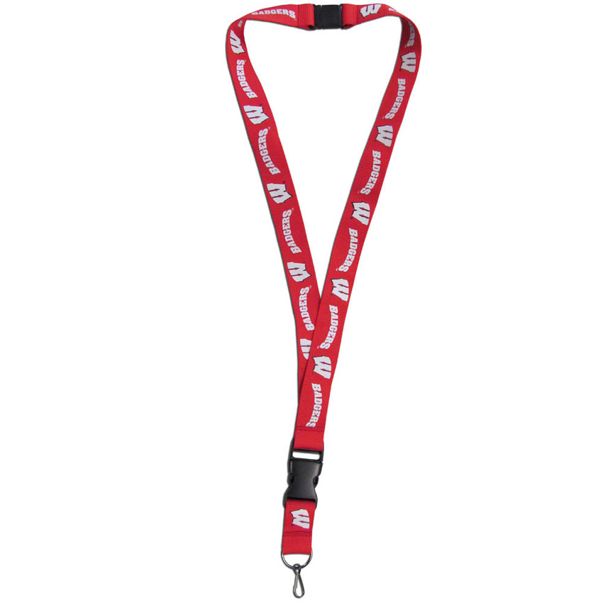 Wisconsin Badgers Lanyard Keychain ID Holder NCAA Fan Accessory