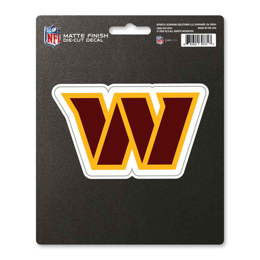 Washington Commanders Matte Decal Circular Primary Logo Yellow
