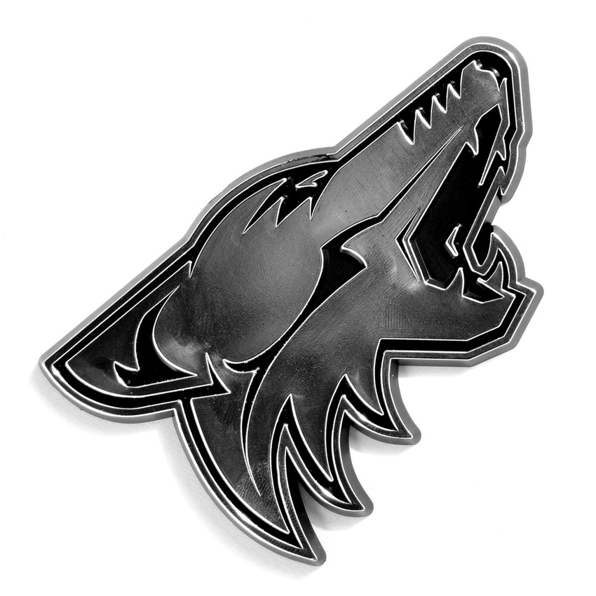Arizona Coyotes Molded Chrome Emblem "Coyotes" Logo