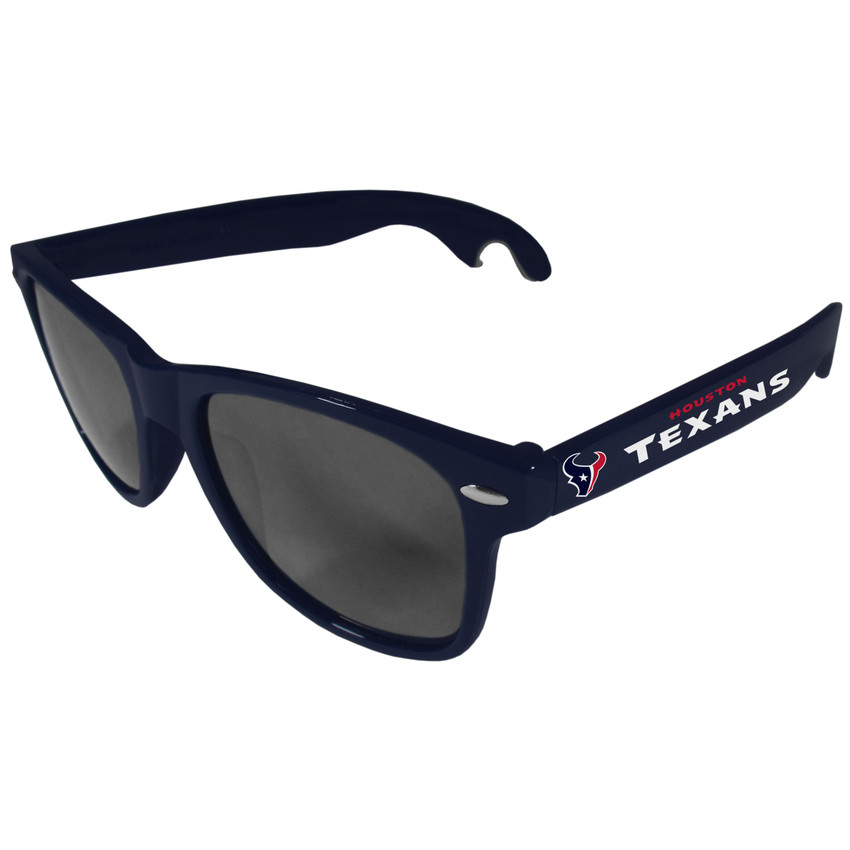 Houston Texans Beachfarer Bottle Opener Sunglasses, Dark Blue