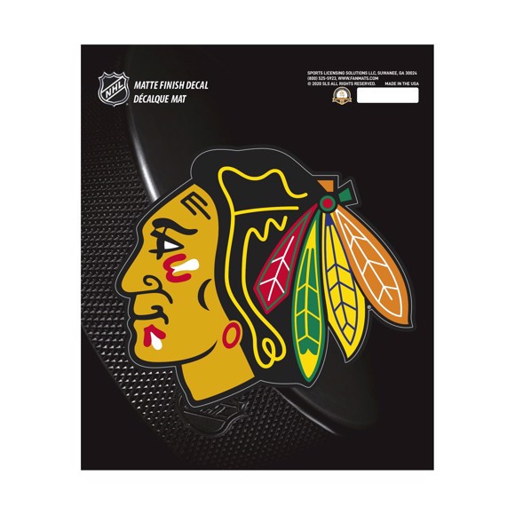 Chicago Blackhawks Matte Decal Blackhawks Primary Logo