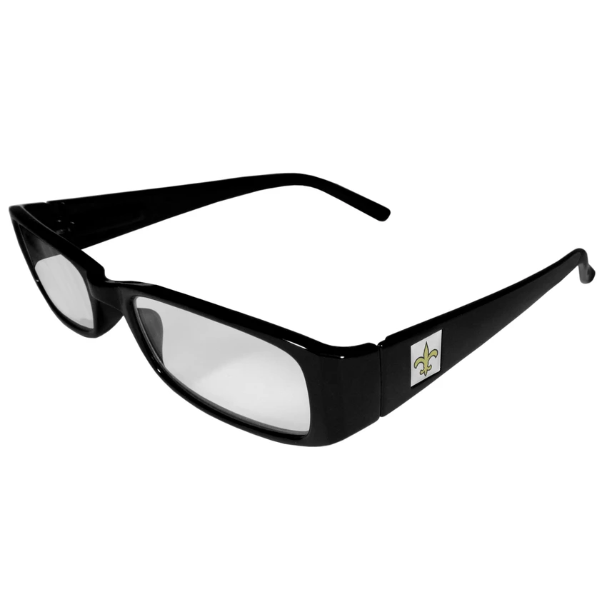 New Orleans Saints Black Reading Glasses +1.75