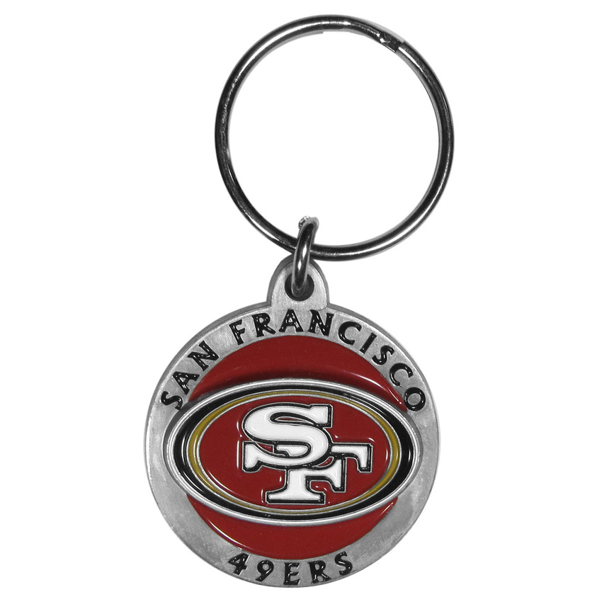 San Francisco 49ers Carved Metal Key Chain
