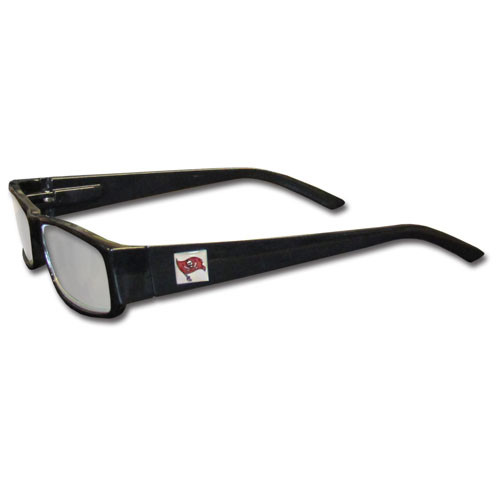 Tampa Bay Buccaneers Black Reading Glasses +2.50