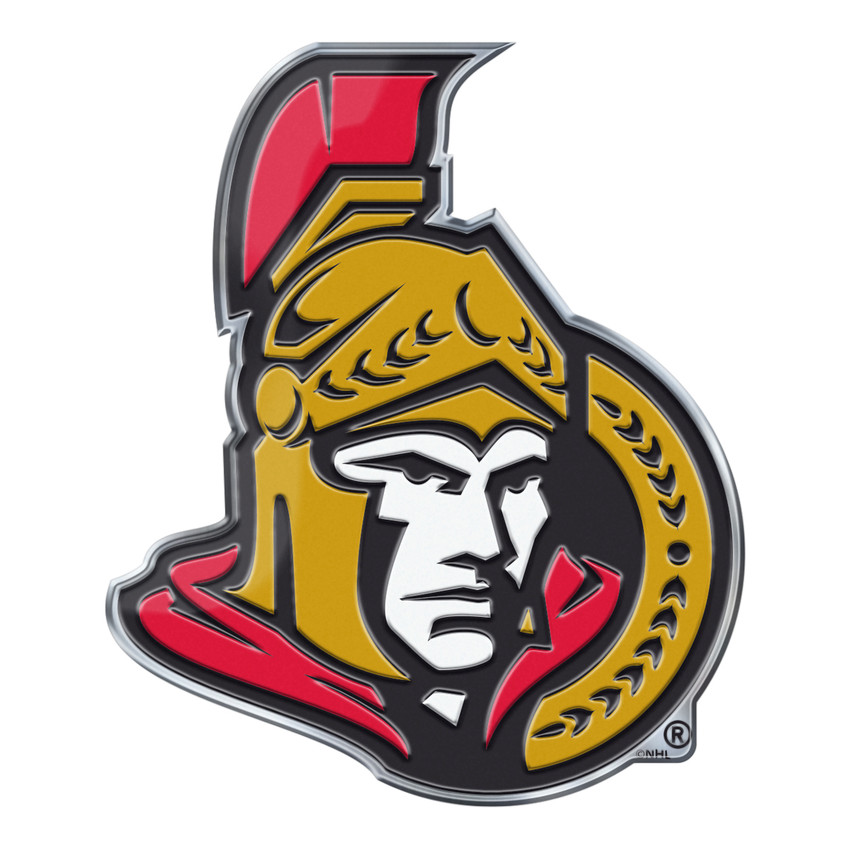 Ottawa Senators Embossed Color Emblem "Senator" Logo