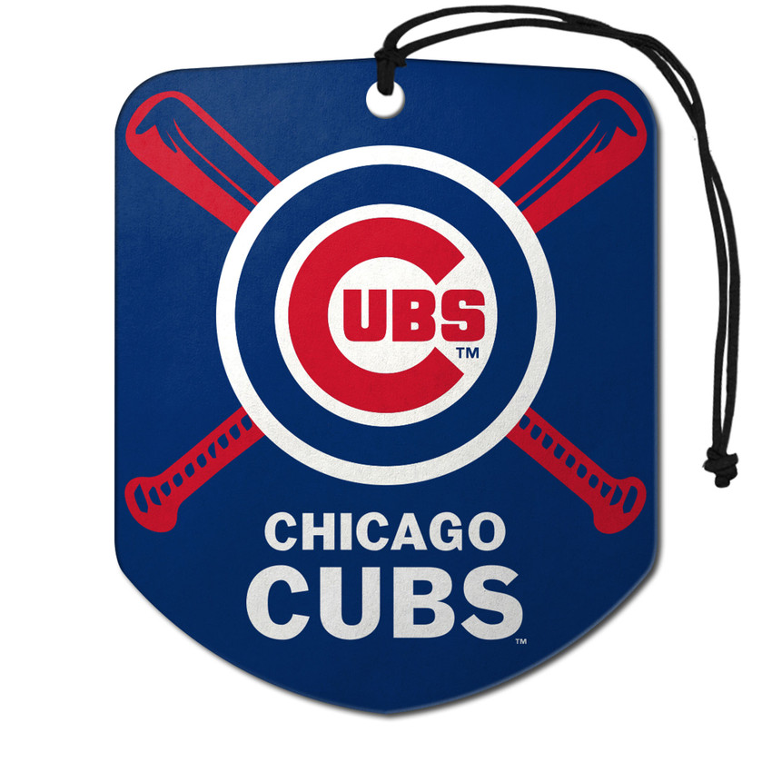 Chicago Cubs Air Freshener 2-pk "Circular Cubs" Primary Logo & Wordmark