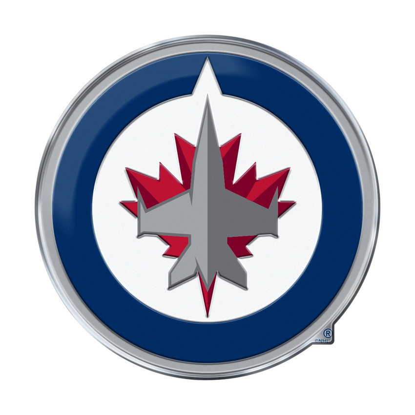 Winnipeg Jets Embossed Color Emblem "Jets Primary" Logo