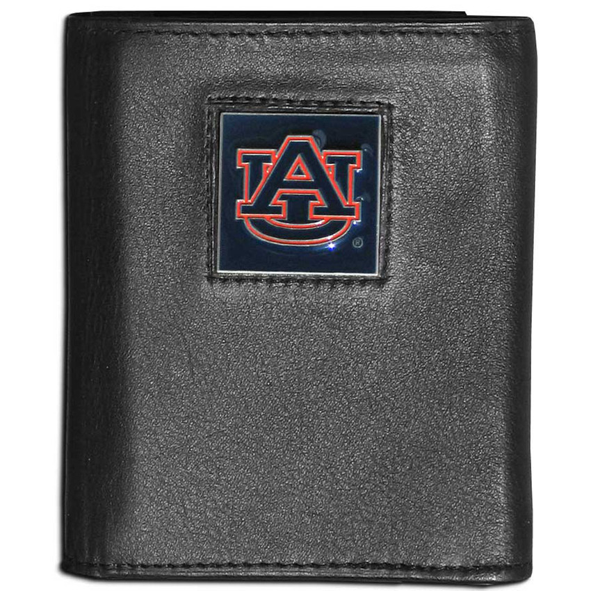 Auburn Tigers Leather Tri-fold Wallet