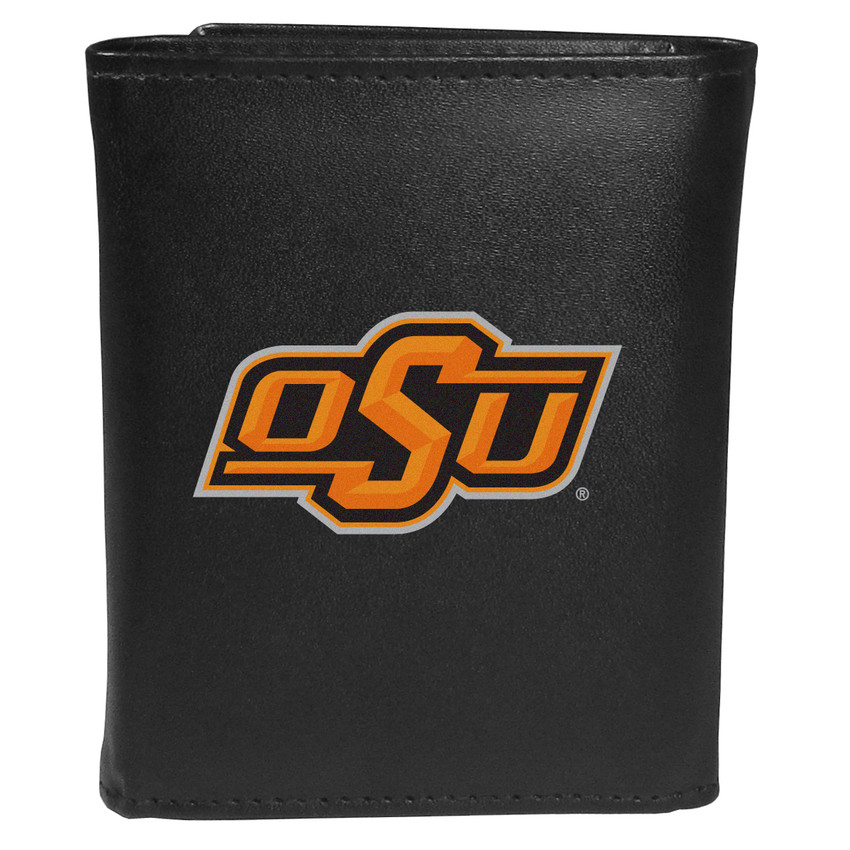 Oklahoma St. Cowboys Tri-fold Wallet Large Logo