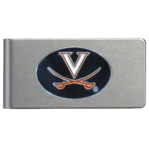 Virginia Cavaliers Brushed Metal Money Clip