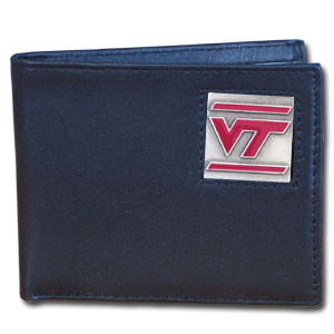 Virginia Tech Hokies Leather Bi-fold Wallet