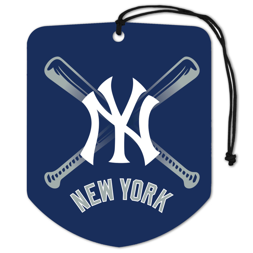 New York Yankees Air Freshener 2-pk "NY" Alternate Logo & Wordmark