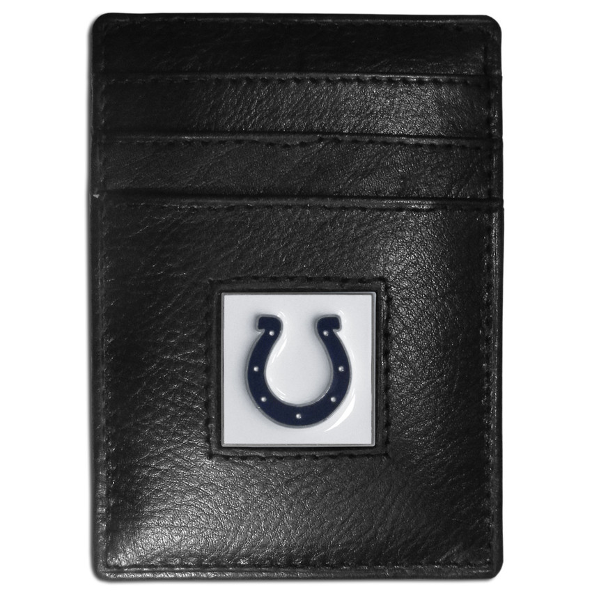 Indianapolis Colts Leather Money Clip/Cardholder Packaged in Gift Box