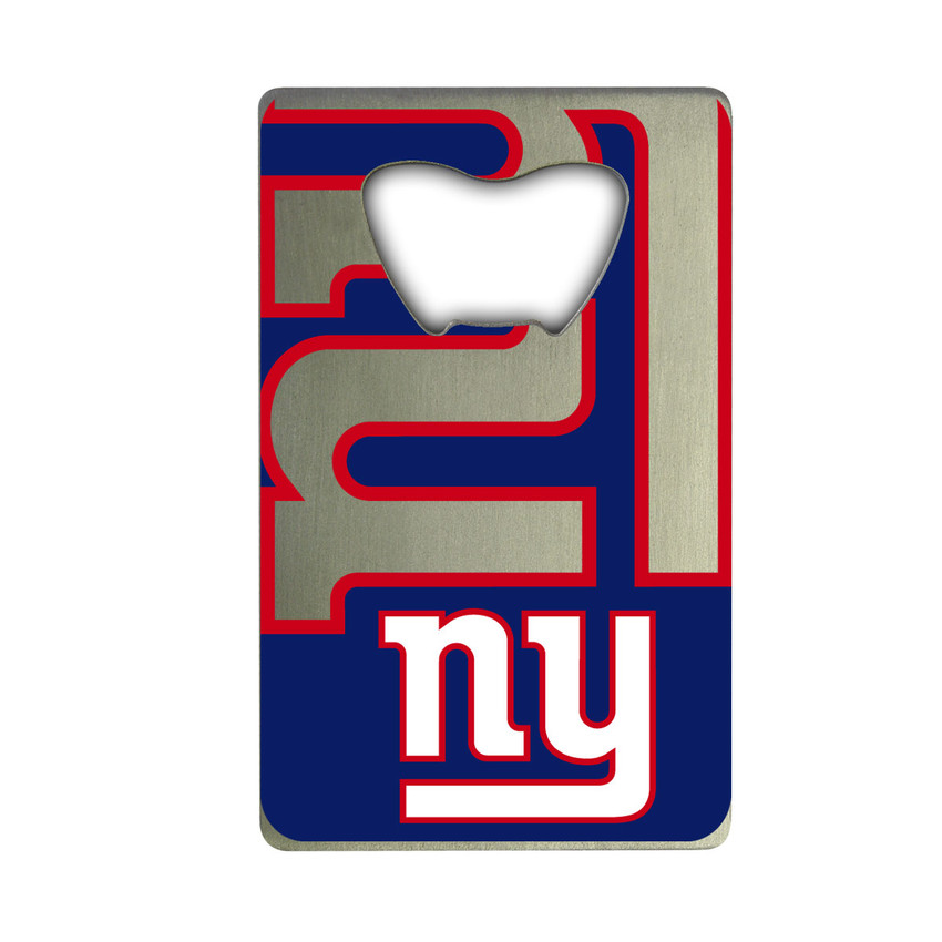 New York Giants Credit Card Style Bottle Opener - 2 x 3.25 NY Primary Logo