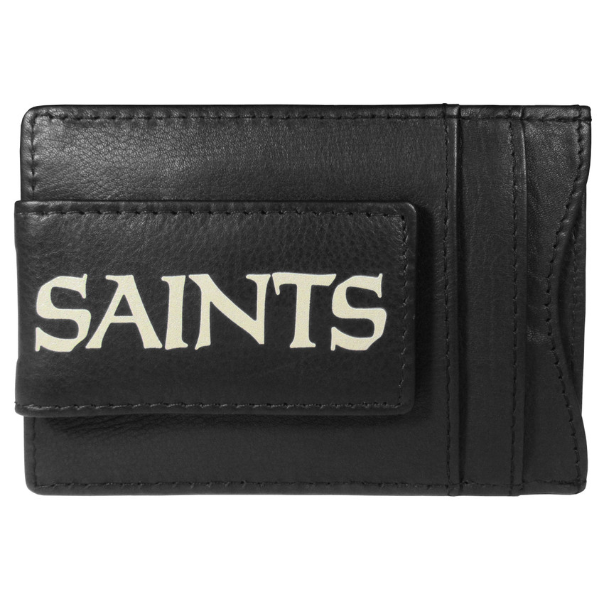 New Orleans Saints Logo Leather Cash and Cardholder