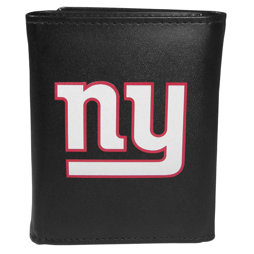 New York Giants Leather Tri-fold Wallet, Large Logo