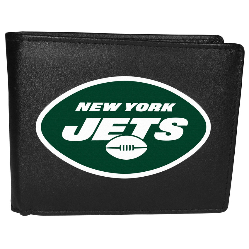 New York Jets Leather Bi-fold Wallet, Large Logo