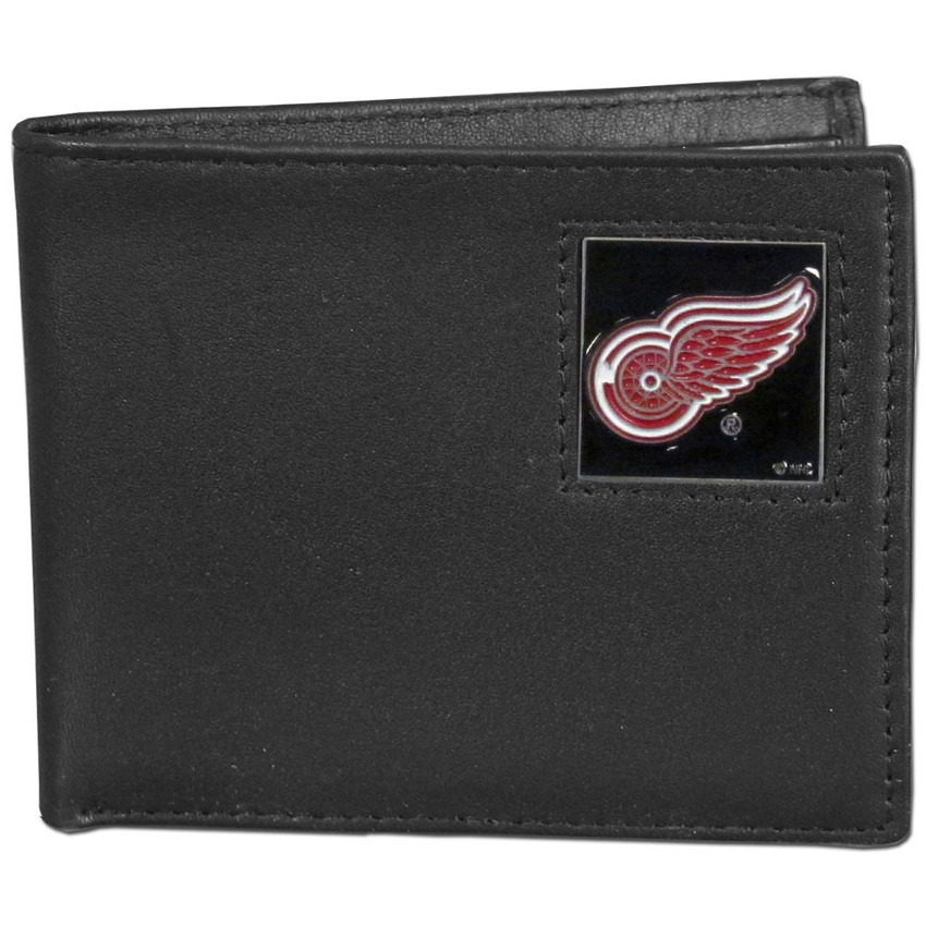 Detroit Red Wings¬Æ Leather Bi-fold Wallet Packaged in Gift Box
