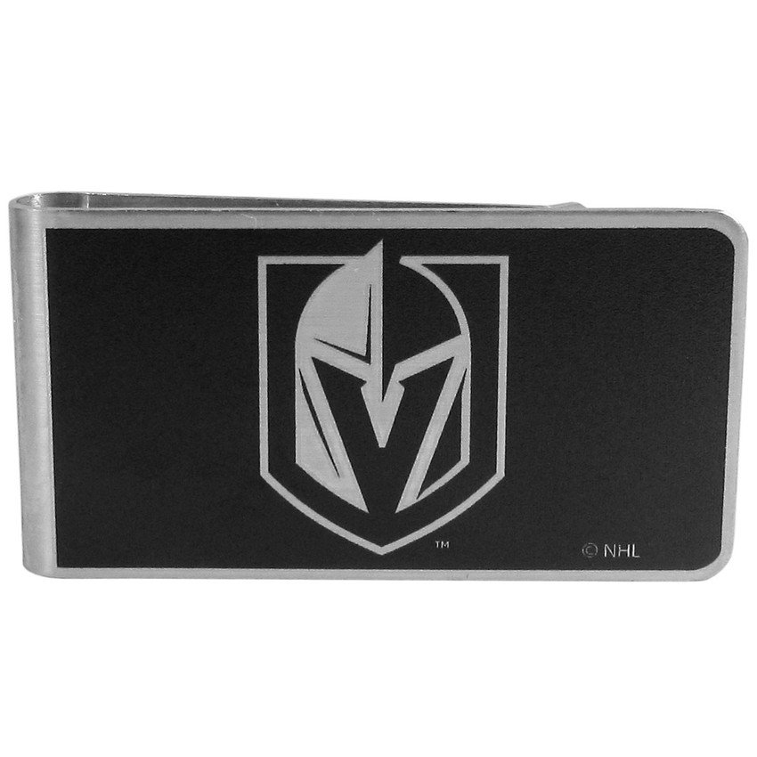 Las Vegas Golden Knights¬Æ Black and Steel Money Clip